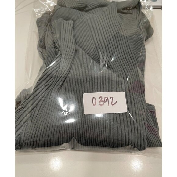 Aerie Long Sleeve Ribbed Thong Bodysuit XXL Cross Back NWT Casual - Picture 9 of 9